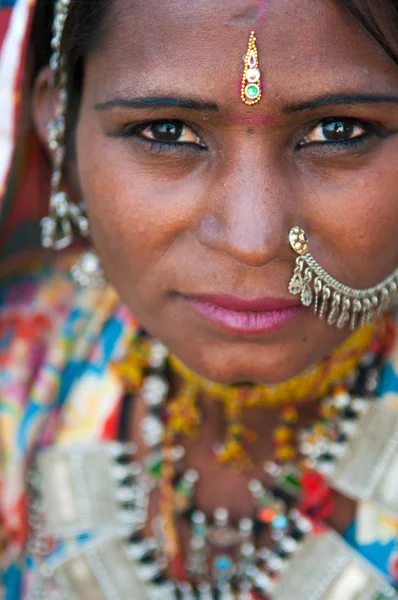 Mooie rajasthani vrouw — Stockfoto