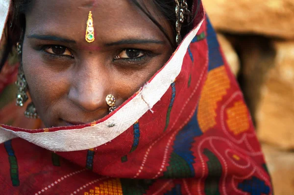 Güzel rajasthani kadın — Stok fotoğraf