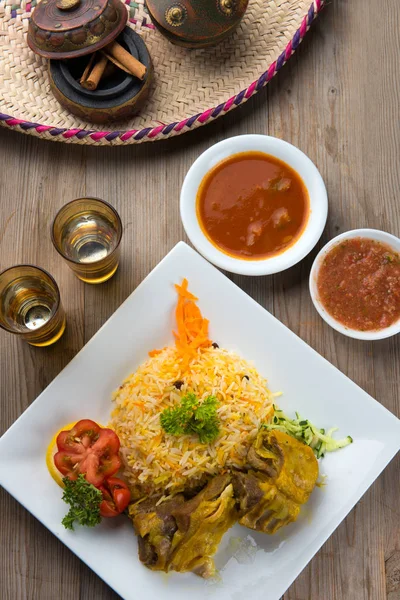最受欢迎的阿拉伯水稻羔羊曼迪 — 图库照片