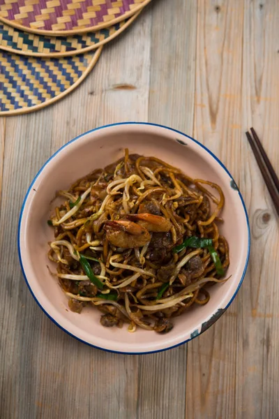 Fried Penang Char Kuey Teow — Stock Photo, Image