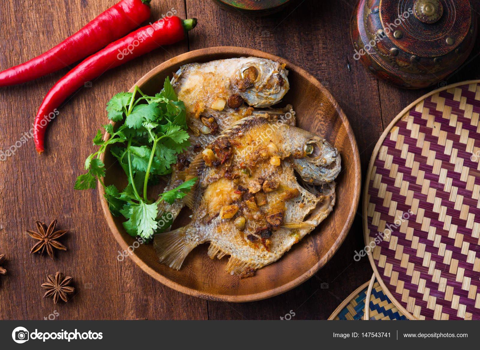 Pescado A La Parrilla Genshin Pescado a la parrilla asiática — Foto de stock © yuliang11 #147543741