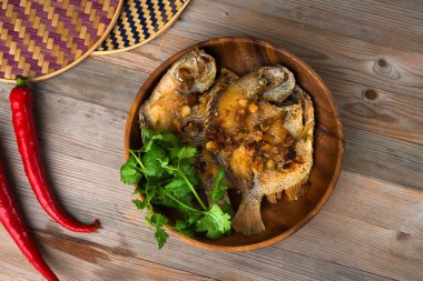 lezzetli Asya ızgara balık