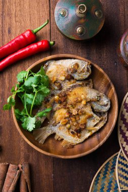 lezzetli Asya ızgara balık