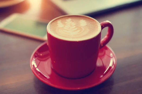 Heta välsmakande latte — Stockfoto