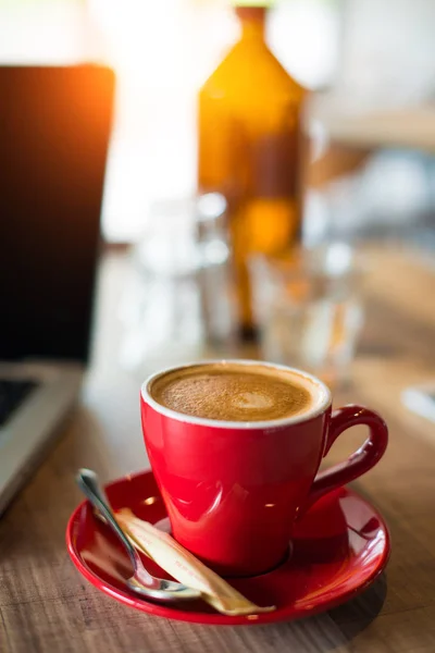 Hete koffie latte — Stockfoto