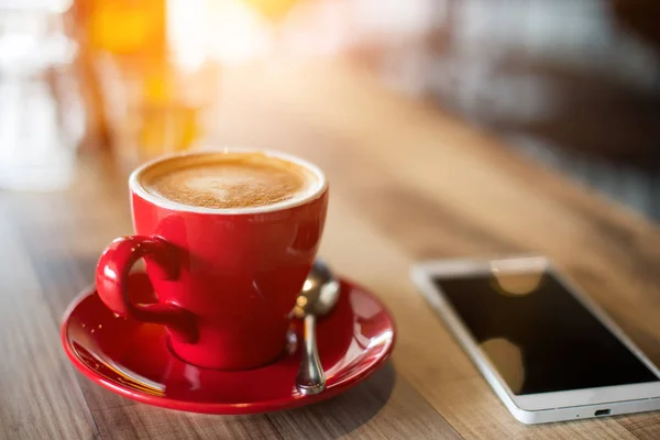 Hete koffie latte — Stockfoto