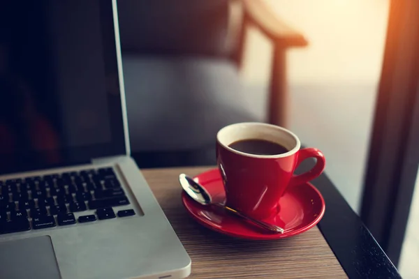 Hot latte coffee — Stock Photo, Image