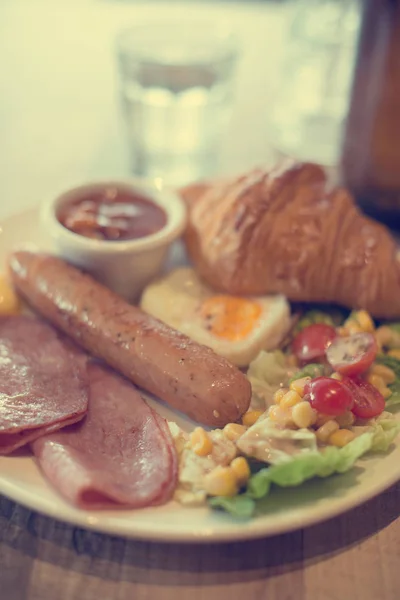 Pequeno-almoço inglês saboroso — Fotografia de Stock