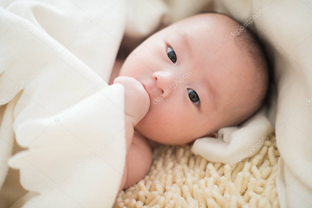 Cute asian baby