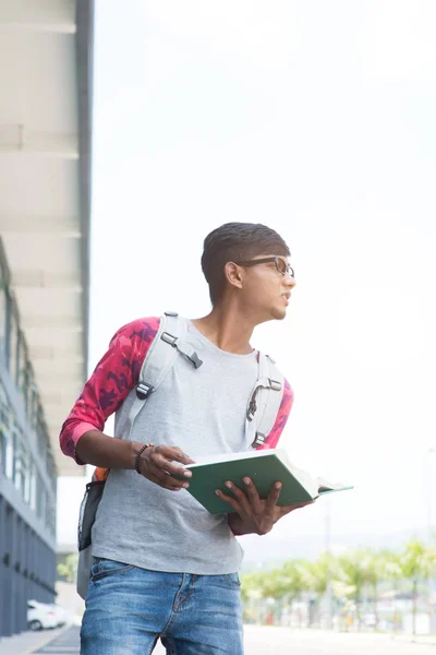 Teenage student with book — Stock Photo, Image