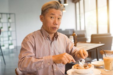 Kahvaltı iş adamı