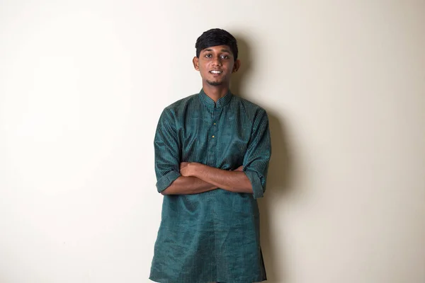 Teenage indian male posing — Stock Photo, Image