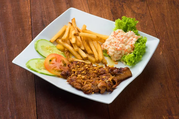 Steak ayam dengan keju — Stok Foto