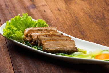 lezzetli dilimlenmiş et 