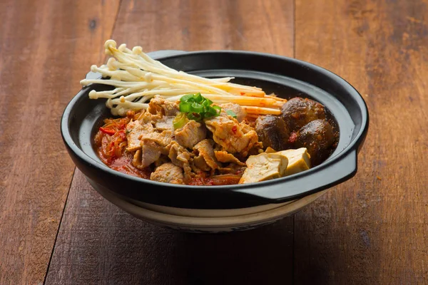 Deliziosa zuppa di kimchi — Foto Stock