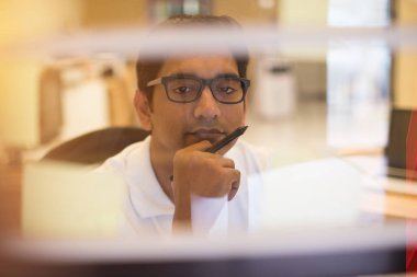 Yakışıklı Hintli işadamı