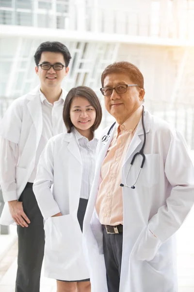 Team of Asian doctors Stock Image