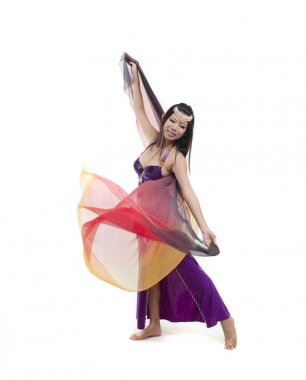 Asya dansöz oerforming mor kostüm