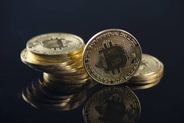 bozuk para bitcoin para birimi, yakın çekim 