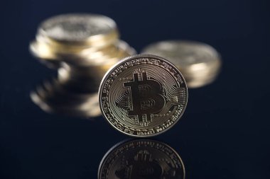 bozuk para bitcoin para birimi, yakın çekim 