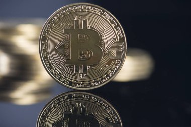 bozuk para bitcoin para birimi, yakın çekim 
