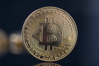 bozuk para bitcoin para birimi, yakın çekim 