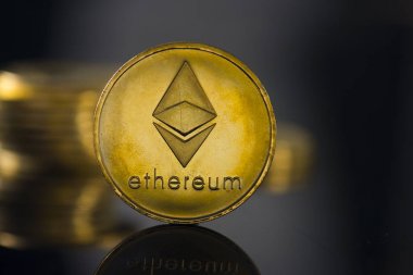 ethereum Kripto para birimi yakın çekim 