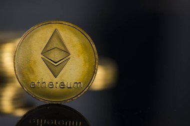 ethereum Kripto para birimi yakın çekim 