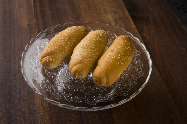 Sezamowy Chleb Bliska — Zdjęcie stockowe