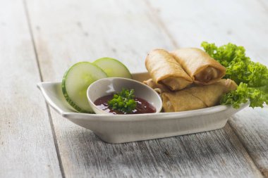 derin yağda kızartılmış bahar rulo, popia