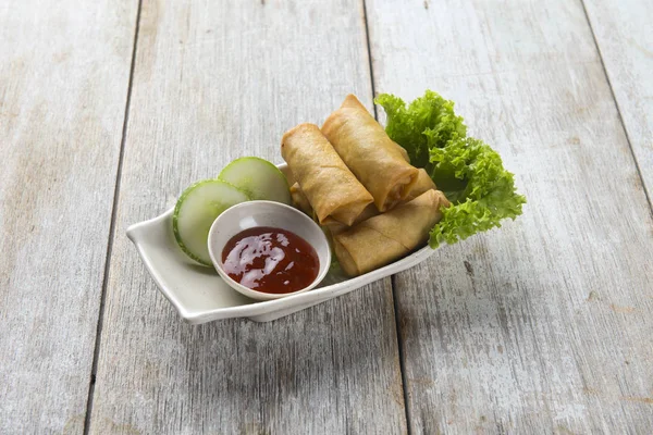 Deep Fried Spring Rolls Popia — Stock Photo, Image