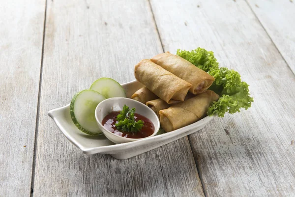 Deep Fried Spring Rolls Popia — Stock Photo, Image