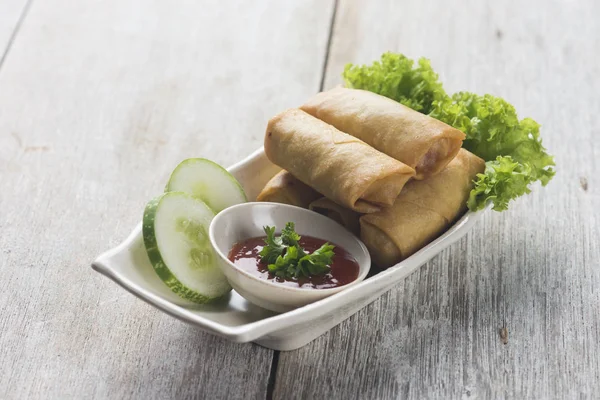 Deep Fried Spring Rolls Popia — Stock Photo, Image