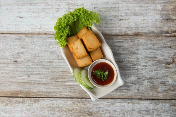 Torta Pesce Fritto — Foto Stock