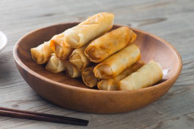 derin yağda kızartılmış bahar rulo, popia