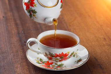 çay çaydanlık ile yakın çekim 