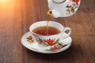 çay çaydanlık ile yakın çekim 