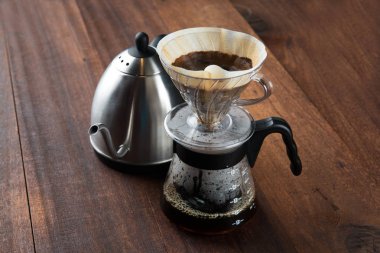 kahve drippng kümesi yakın çekim 