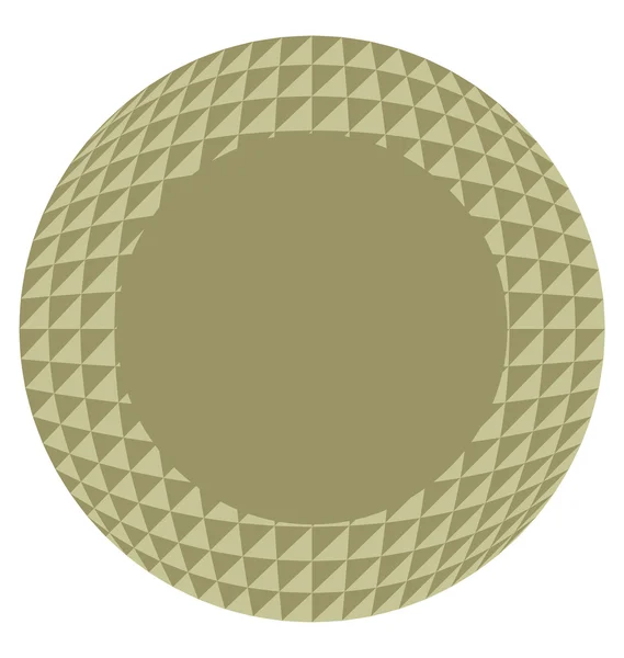 Geometrické rám kruh — Stockový vektor