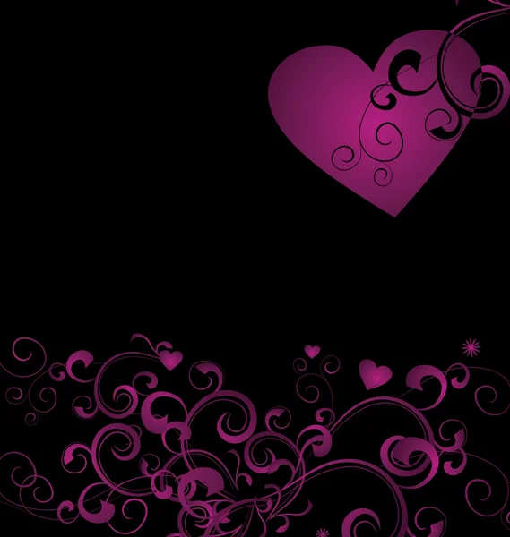 Prachtige hart voor Valentijnsdag — Stockvector