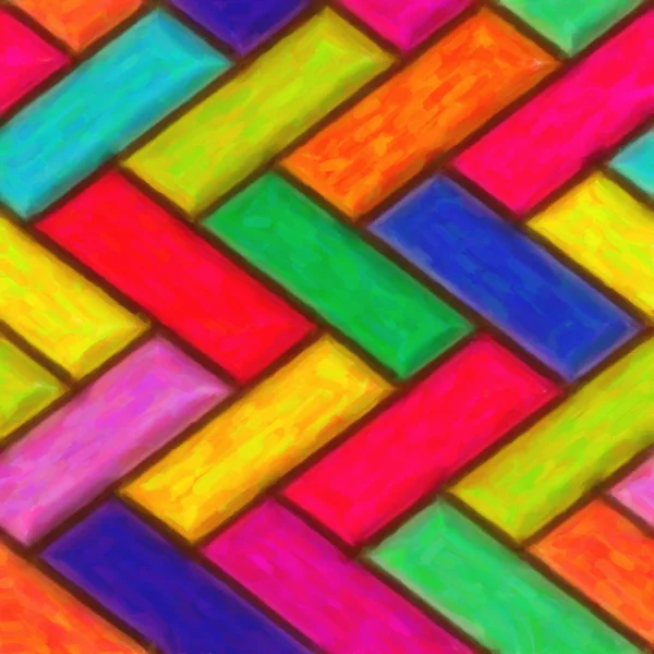 Kleurrijke bakstenen patroon — Stockfoto