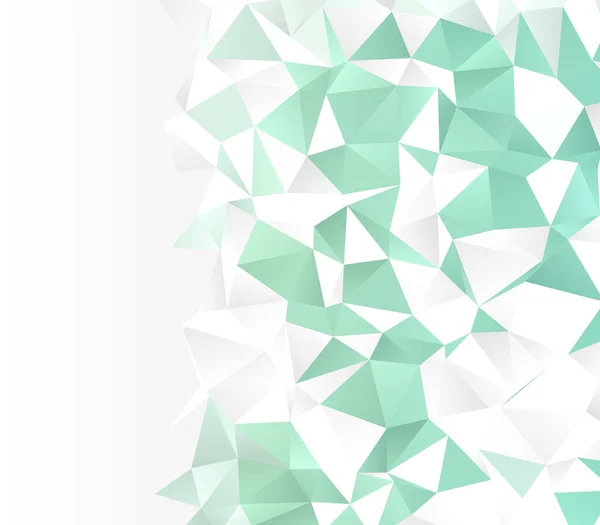 Fond Texture Triangles Vert Blanc Gris — Image vectorielle