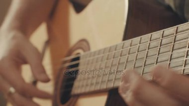 Elinde bir gitar gitarist