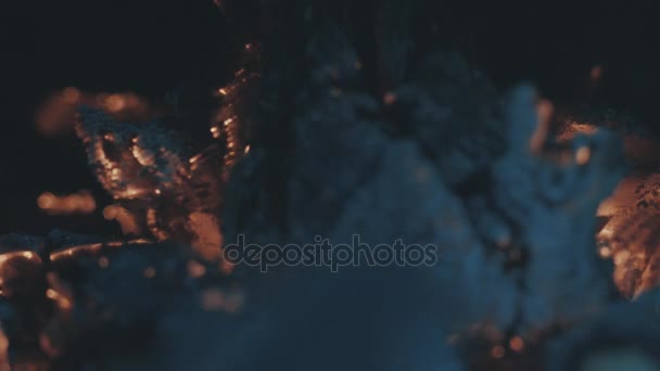 Charbons fumants, feu et cendres 