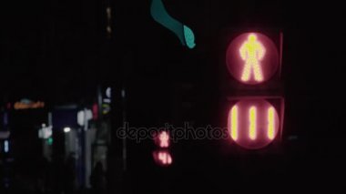 Moskova trafik ışığı saniyede geri sayım