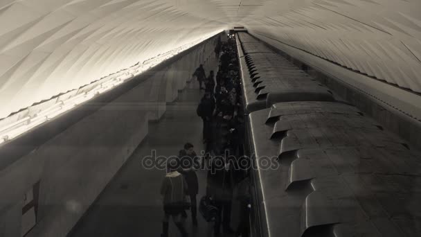 Estación de metro Moscows — Vídeo de stock