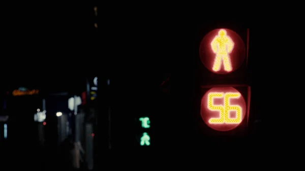 Moscow traffic light counting down in seconds — Stock Photo, Image