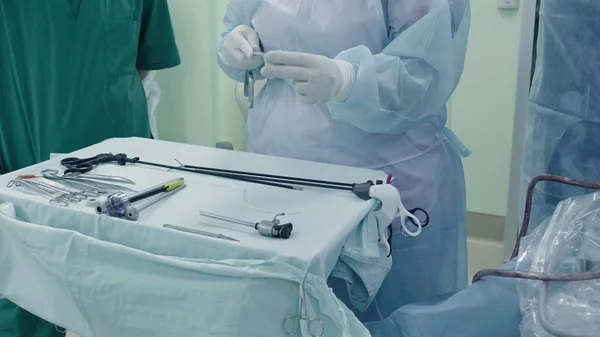 Cirugía laparoscópica del abdomen —  Fotos de Stock