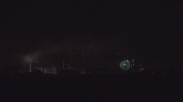 Fuochi d'artificio su Mosca — Video Stock