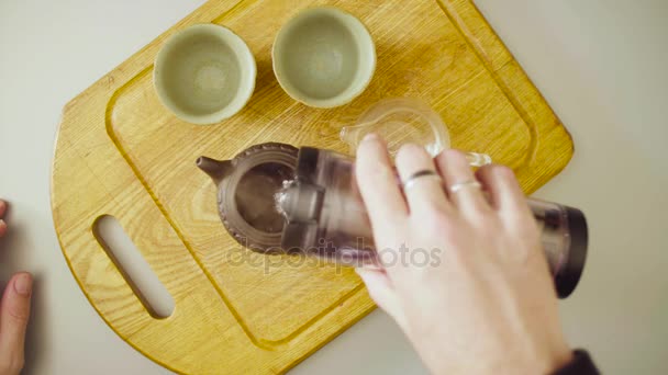 Çay Çay töreni yapıyor ustası — Stok video